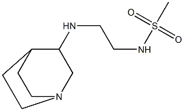 N-(2-{1-azabicyclo[2.2.2]octan-3-ylamino}ethyl)methanesulfonamide 구조식 이미지