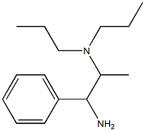 N-(2-amino-1-methyl-2-phenylethyl)-N,N-dipropylamine Structure