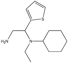 N-(2-amino-1-thien-2-ylethyl)-N-cyclohexyl-N-ethylamine 구조식 이미지