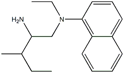 N-(2-amino-3-methylpentyl)-N-ethylnaphthalen-1-amine 구조식 이미지