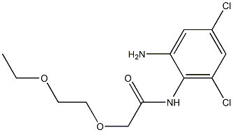 N-(2-amino-4,6-dichlorophenyl)-2-(2-ethoxyethoxy)acetamide 구조식 이미지