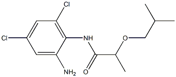 N-(2-amino-4,6-dichlorophenyl)-2-(2-methylpropoxy)propanamide 구조식 이미지