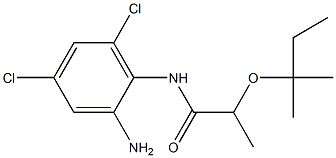 N-(2-amino-4,6-dichlorophenyl)-2-[(2-methylbutan-2-yl)oxy]propanamide 구조식 이미지
