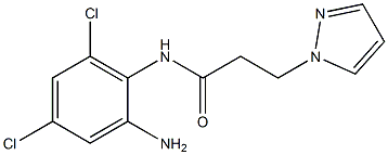 N-(2-amino-4,6-dichlorophenyl)-3-(1H-pyrazol-1-yl)propanamide Structure