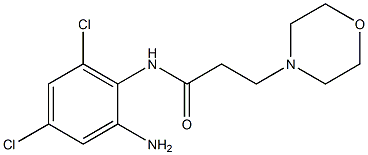 N-(2-amino-4,6-dichlorophenyl)-3-(morpholin-4-yl)propanamide 구조식 이미지