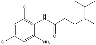 N-(2-amino-4,6-dichlorophenyl)-3-[methyl(propan-2-yl)amino]propanamide Structure