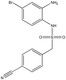 N-(2-amino-4-bromophenyl)-1-(4-cyanophenyl)methanesulfonamide Structure