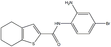 N-(2-amino-4-bromophenyl)-4,5,6,7-tetrahydro-1-benzothiophene-2-carboxamide 구조식 이미지
