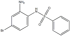 N-(2-amino-4-bromophenyl)benzenesulfonamide 구조식 이미지