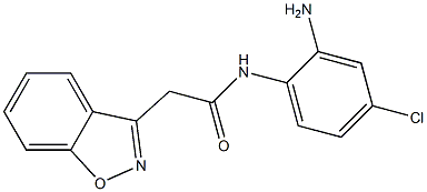 N-(2-amino-4-chlorophenyl)-2-(1,2-benzoxazol-3-yl)acetamide 구조식 이미지