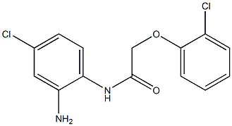 N-(2-amino-4-chlorophenyl)-2-(2-chlorophenoxy)acetamide 구조식 이미지