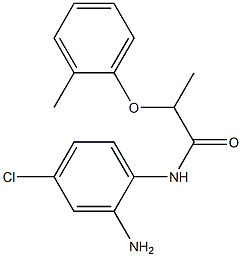 N-(2-amino-4-chlorophenyl)-2-(2-methylphenoxy)propanamide 구조식 이미지