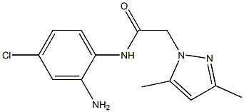 N-(2-amino-4-chlorophenyl)-2-(3,5-dimethyl-1H-pyrazol-1-yl)acetamide 구조식 이미지