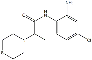 N-(2-amino-4-chlorophenyl)-2-(thiomorpholin-4-yl)propanamide Structure