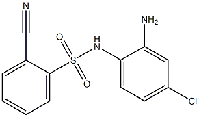 N-(2-amino-4-chlorophenyl)-2-cyanobenzene-1-sulfonamide 구조식 이미지