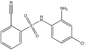 N-(2-amino-4-chlorophenyl)-2-cyanobenzene-1-sulfonamide Structure