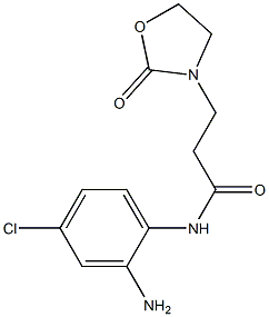 N-(2-amino-4-chlorophenyl)-3-(2-oxo-1,3-oxazolidin-3-yl)propanamide 구조식 이미지