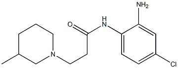 N-(2-amino-4-chlorophenyl)-3-(3-methylpiperidin-1-yl)propanamide 구조식 이미지
