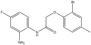 N-(2-amino-4-fluorophenyl)-2-(2-bromo-4-methylphenoxy)acetamide Structure