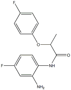 N-(2-amino-4-fluorophenyl)-2-(4-fluorophenoxy)propanamide 구조식 이미지