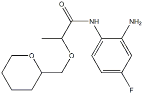 N-(2-amino-4-fluorophenyl)-2-(oxan-2-ylmethoxy)propanamide 구조식 이미지
