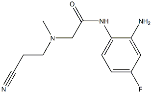 N-(2-amino-4-fluorophenyl)-2-[(2-cyanoethyl)(methyl)amino]acetamide Structure