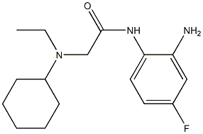 N-(2-amino-4-fluorophenyl)-2-[cyclohexyl(ethyl)amino]acetamide 구조식 이미지