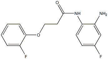 N-(2-amino-4-fluorophenyl)-3-(2-fluorophenoxy)propanamide Structure
