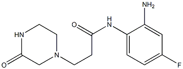 N-(2-amino-4-fluorophenyl)-3-(3-oxopiperazin-1-yl)propanamide Structure