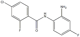 N-(2-amino-4-fluorophenyl)-4-chloro-2-fluorobenzamide 구조식 이미지