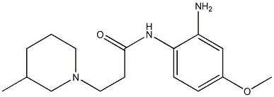 N-(2-amino-4-methoxyphenyl)-3-(3-methylpiperidin-1-yl)propanamide 구조식 이미지