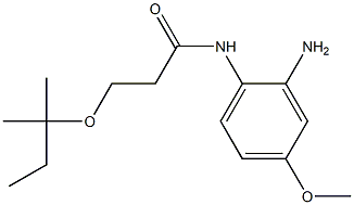 N-(2-amino-4-methoxyphenyl)-3-[(2-methylbutan-2-yl)oxy]propanamide Structure