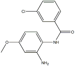 N-(2-amino-4-methoxyphenyl)-3-chlorobenzamide 구조식 이미지