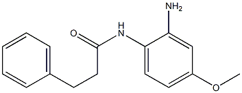 N-(2-amino-4-methoxyphenyl)-3-phenylpropanamide 구조식 이미지