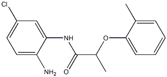 N-(2-amino-5-chlorophenyl)-2-(2-methylphenoxy)propanamide 구조식 이미지