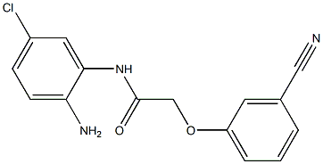 N-(2-amino-5-chlorophenyl)-2-(3-cyanophenoxy)acetamide 구조식 이미지