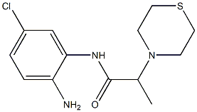 N-(2-amino-5-chlorophenyl)-2-(thiomorpholin-4-yl)propanamide 구조식 이미지