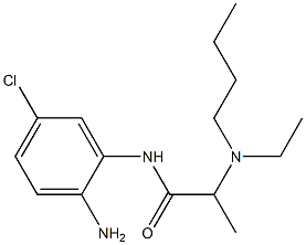 N-(2-amino-5-chlorophenyl)-2-[butyl(ethyl)amino]propanamide 구조식 이미지