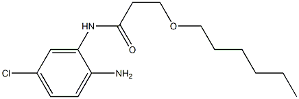 N-(2-amino-5-chlorophenyl)-3-(hexyloxy)propanamide 구조식 이미지