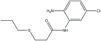 N-(2-amino-5-chlorophenyl)-3-(propylsulfanyl)propanamide 구조식 이미지