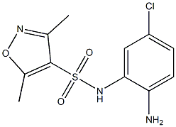 N-(2-amino-5-chlorophenyl)-3,5-dimethyl-1,2-oxazole-4-sulfonamide 구조식 이미지