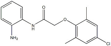 N-(2-aminophenyl)-2-(4-chloro-2,6-dimethylphenoxy)acetamide 구조식 이미지