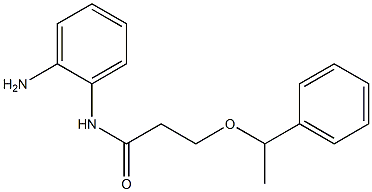 N-(2-aminophenyl)-3-(1-phenylethoxy)propanamide Structure