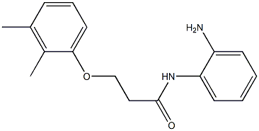 N-(2-aminophenyl)-3-(2,3-dimethylphenoxy)propanamide 구조식 이미지