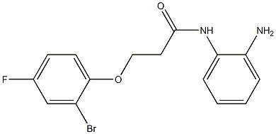 N-(2-aminophenyl)-3-(2-bromo-4-fluorophenoxy)propanamide Structure