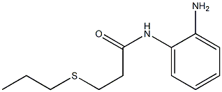 N-(2-aminophenyl)-3-(propylsulfanyl)propanamide Structure