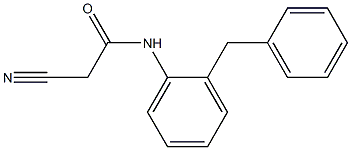 N-(2-benzylphenyl)-2-cyanoacetamide 구조식 이미지