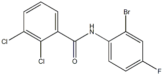 N-(2-bromo-4-fluorophenyl)-2,3-dichlorobenzamide 구조식 이미지