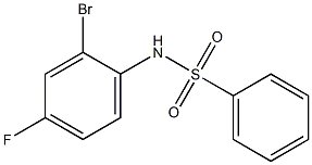 N-(2-bromo-4-fluorophenyl)benzenesulfonamide Structure