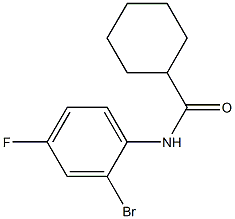 N-(2-bromo-4-fluorophenyl)cyclohexanecarboxamide 구조식 이미지